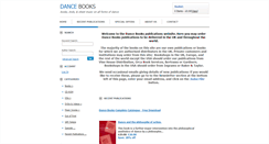 Desktop Screenshot of dancebooks.co.uk